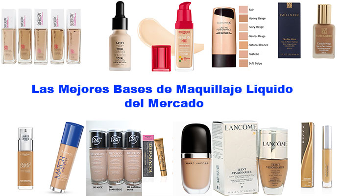Las-Mejores-Bases-de-Maquillaje-Liquido-del-Mercado